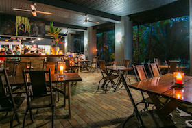 dining at night